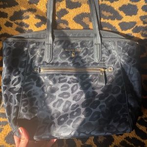 Full size, leopard print Michael Kors handbag.